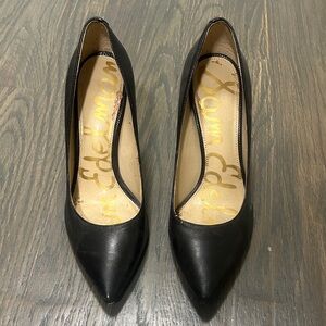 Sam Edelman Black Pointed Toe Heels